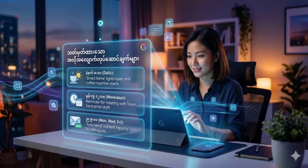 Google Gemini ရဲ့ Scheduled Actions ဆိုတာဘာလဲ? ဘယ်လို သုံးရမလဲ