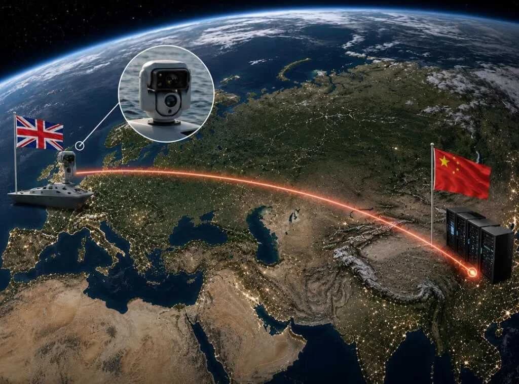 Chinese Cameras on British Navy Drones Transmitting Data to China